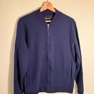 Men’s Navy Blue Under Armour Bomber Jacket (Size L)